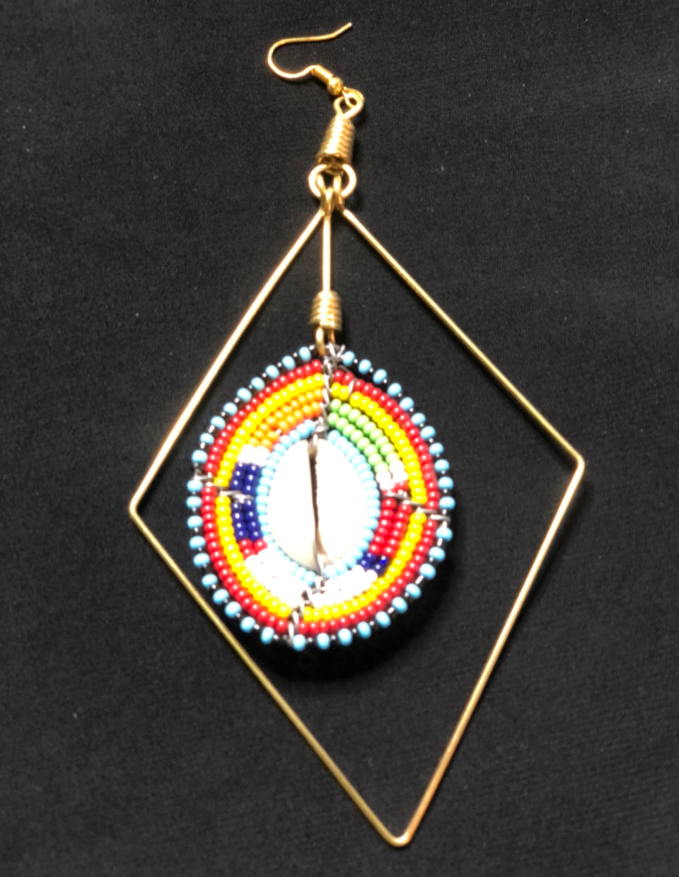 "Masai Beaded Love Multi Color" Earrings