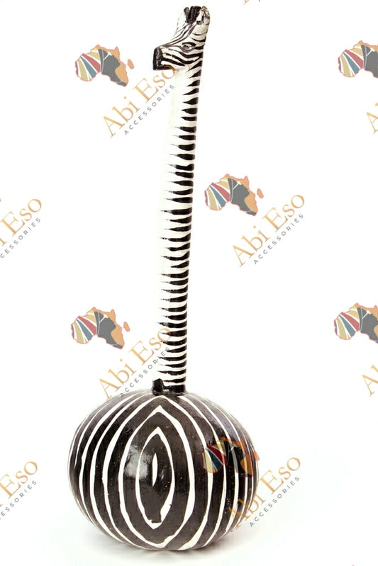 Handmade Zebra Calabash Gourd Maraca 🇰🇪