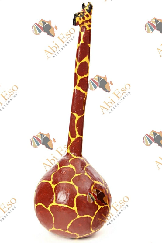 Handmade Giraffe Calabash Gourd Maraca 🇰🇪