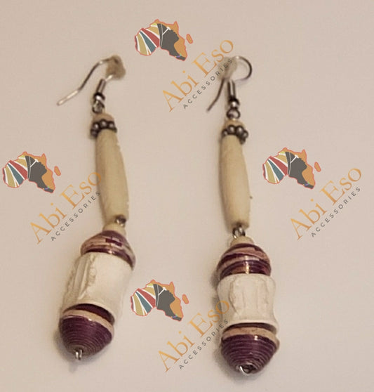 African-inspired Multi-media earrings