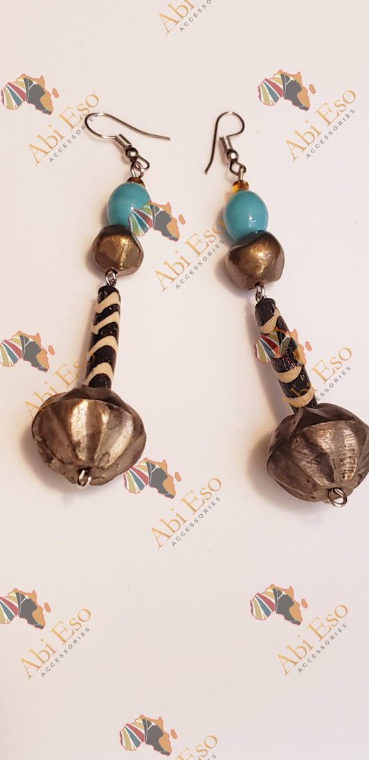 African-inspired Multi-media earrings