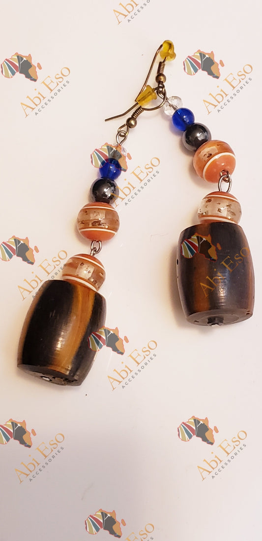 African-inspired Multi-media earrings