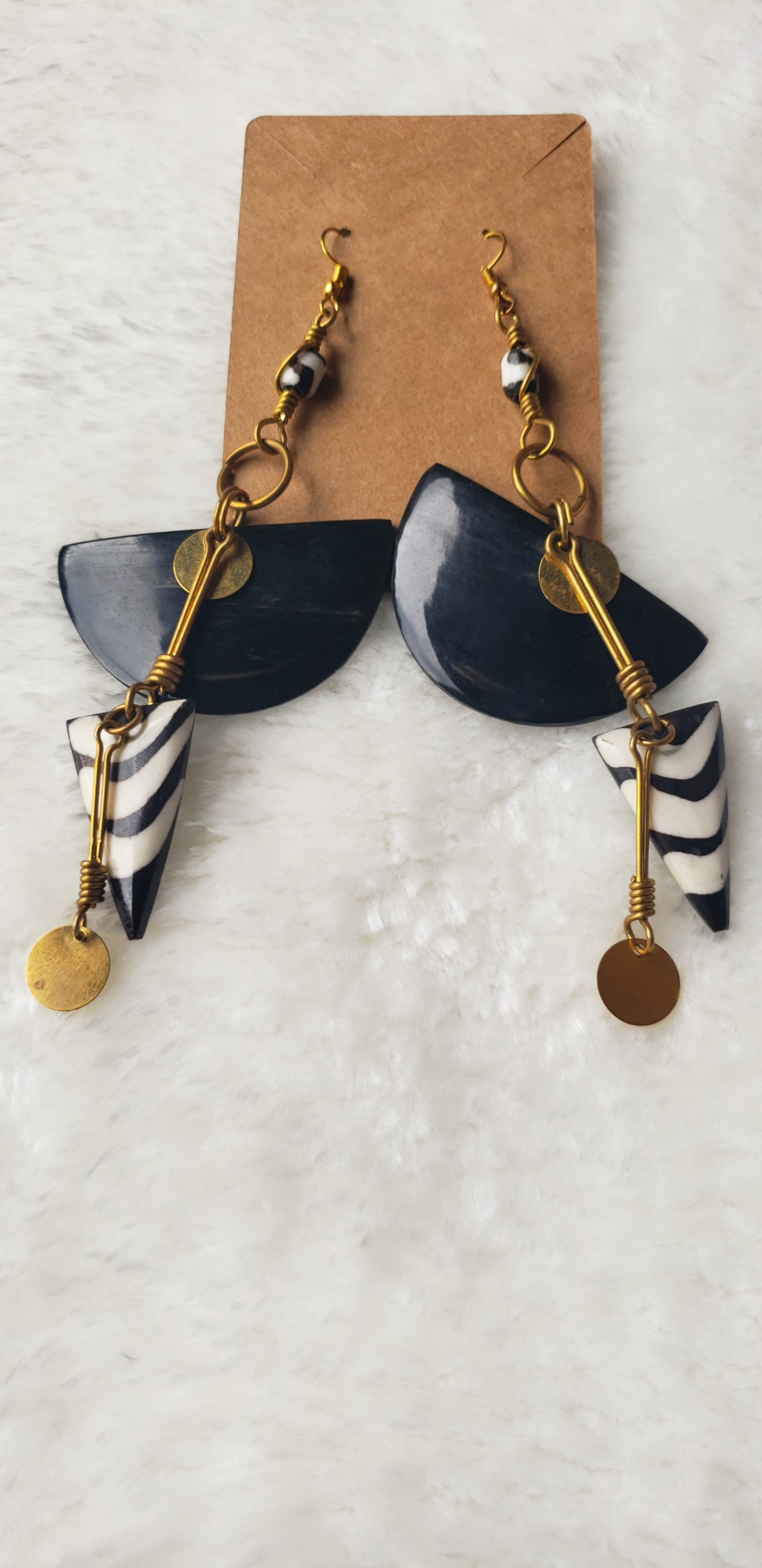 Kenyan Bone and Horn  Earrings 🇰🇪