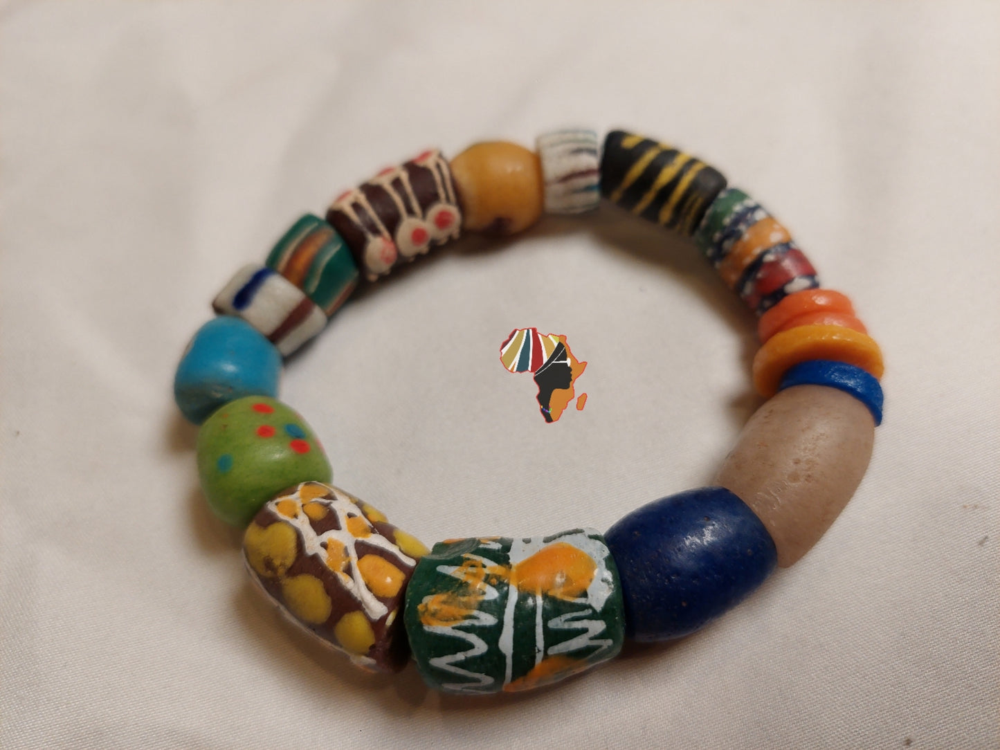 Ghana Trade Beads Bracelet