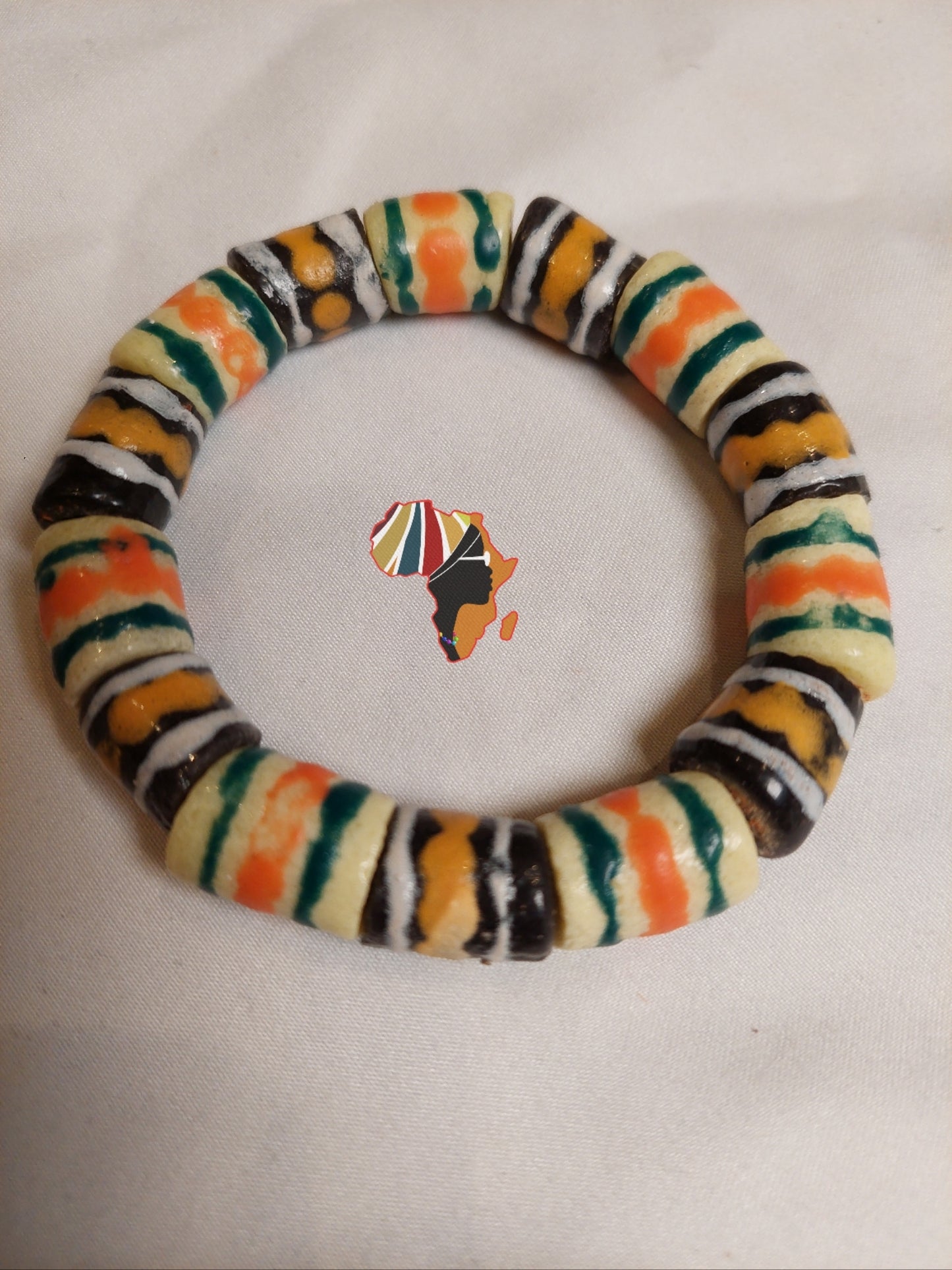 Ghana Trade Beads Bracelet