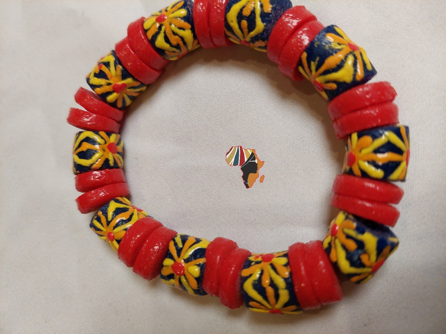 Ghana Trade Beads Bracelet