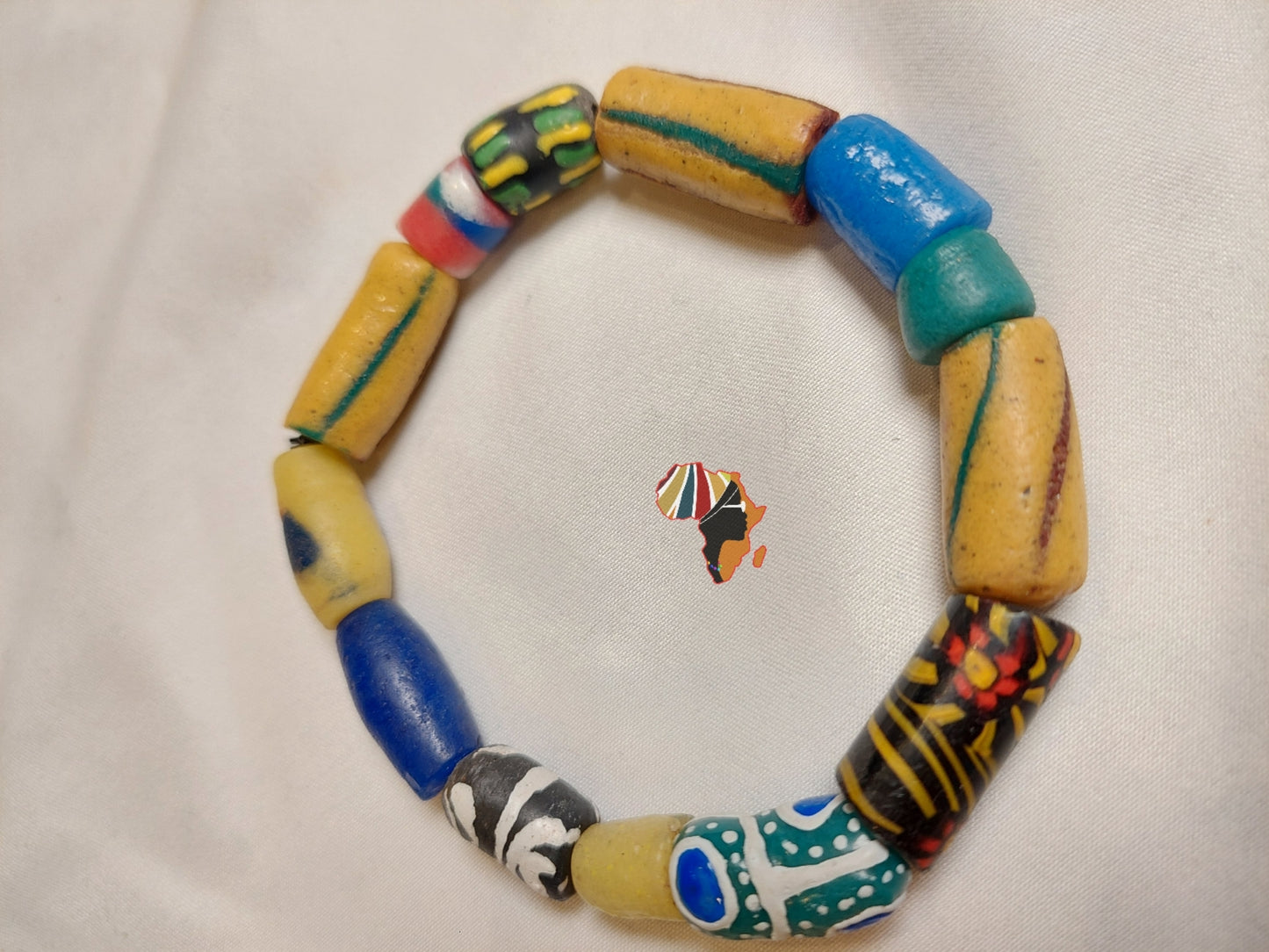 Ghana Trade Beads Bracelet