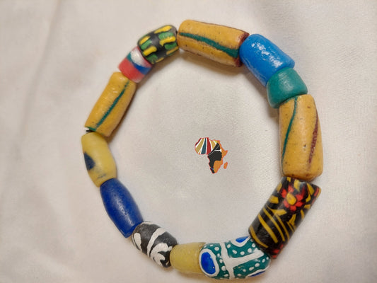 Ghana Trade Beads Bracelet
