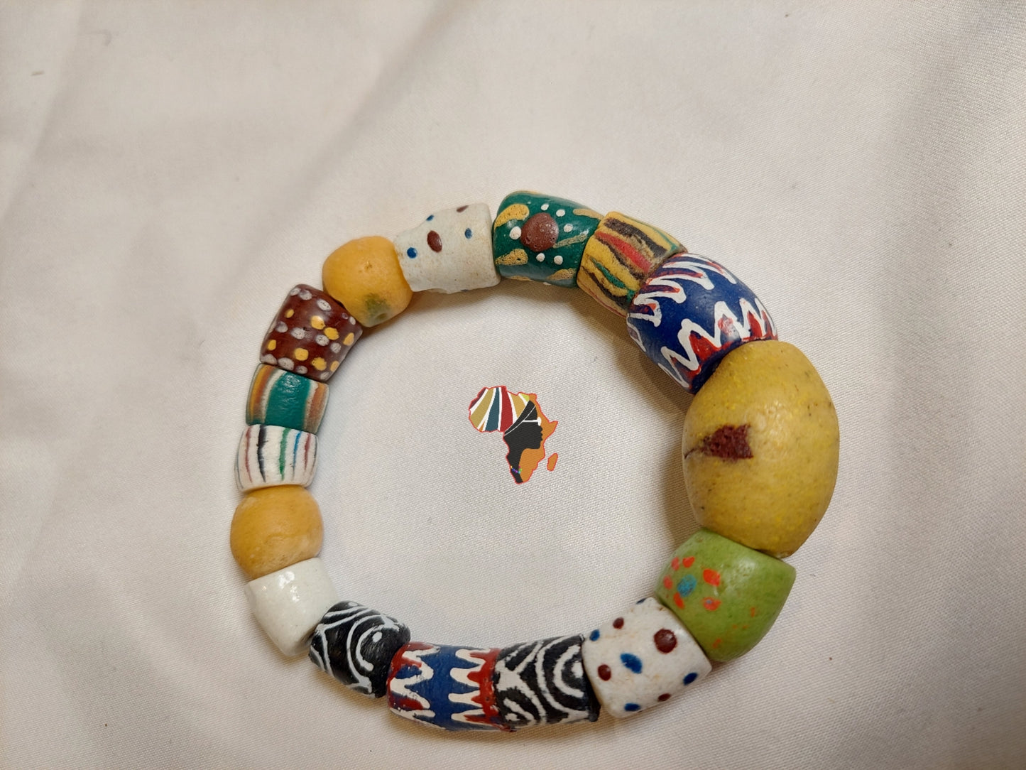 Ghana Trade Beads Bracelet