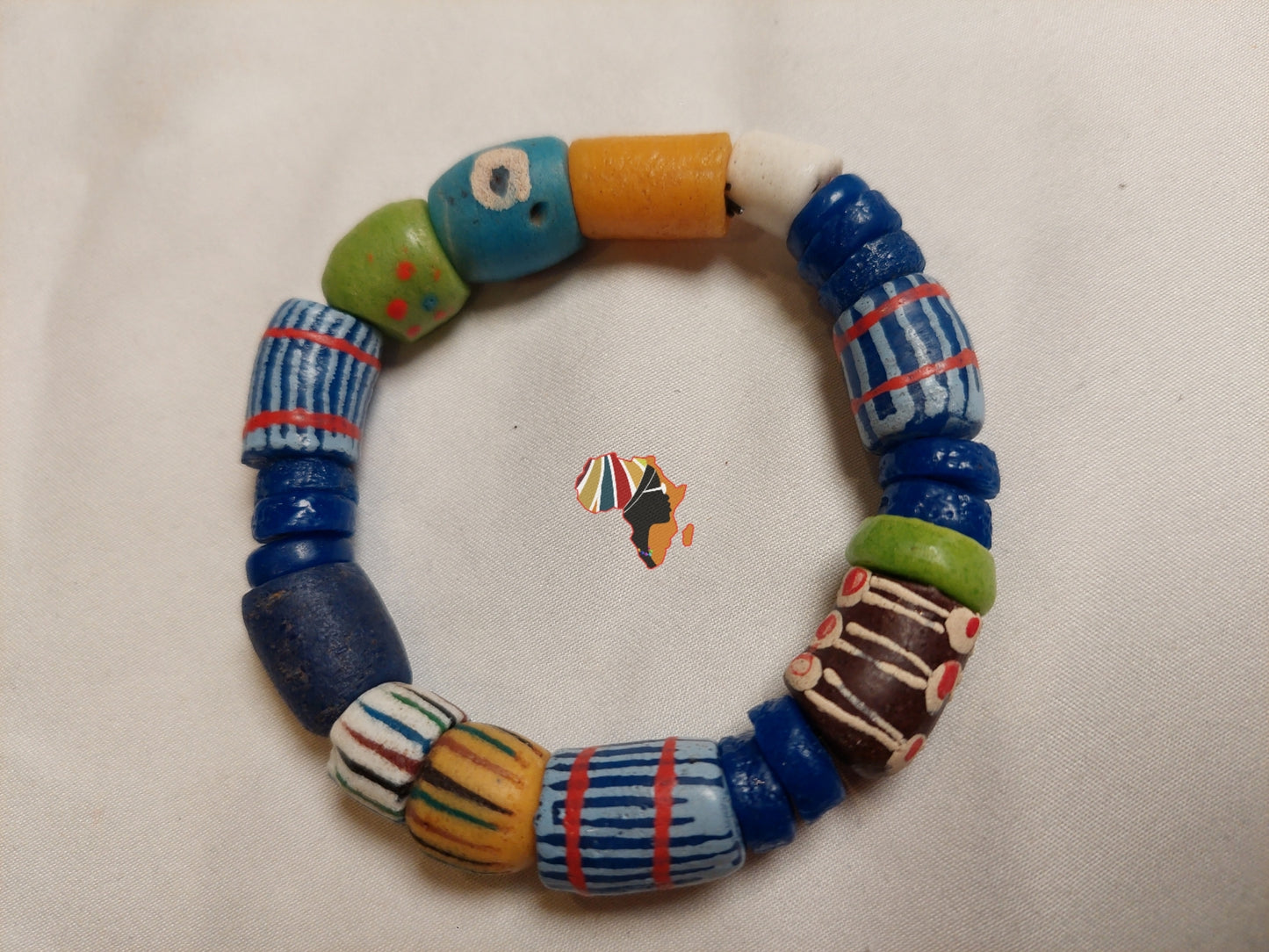 Ghana Trade Beads Bracelet
