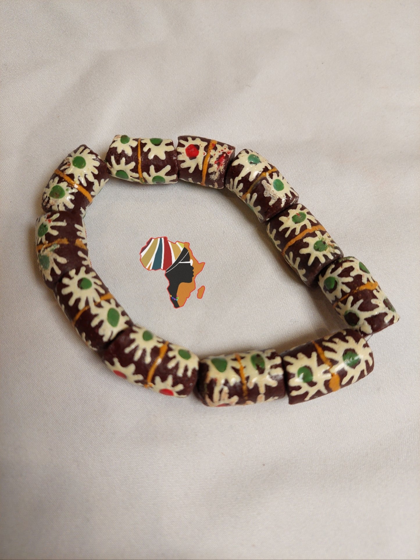 Ghana Trade Beads Bracelet